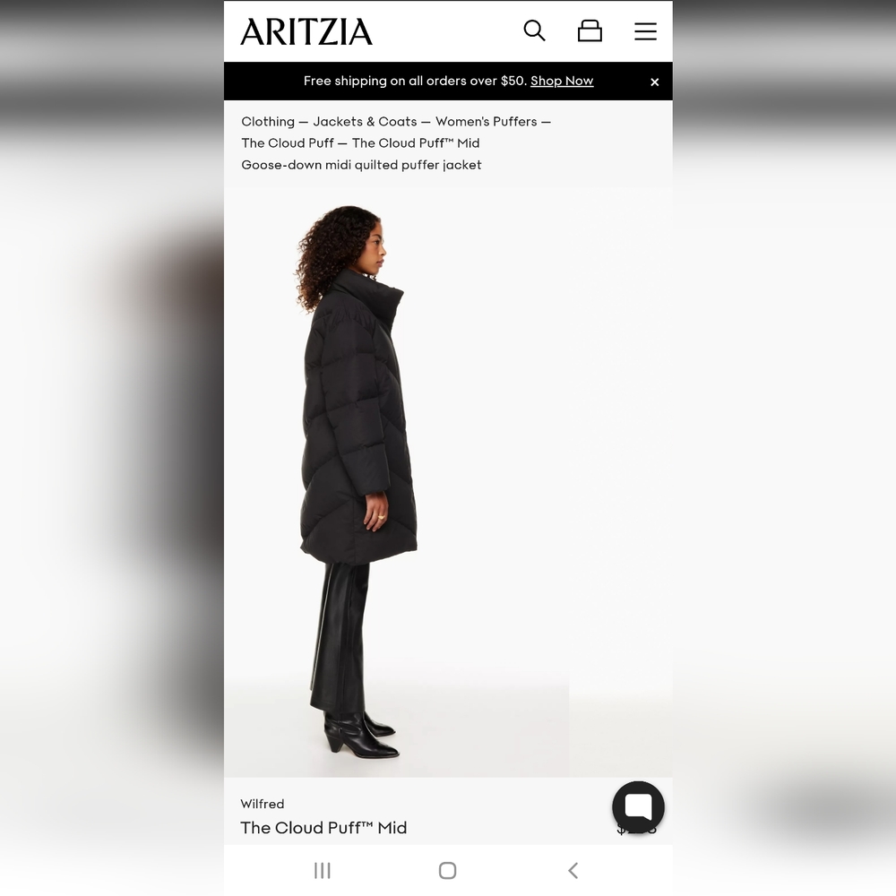 Aritzia Wilfred Cloud Puff Midi ☁️ - Picture 8 of 10
